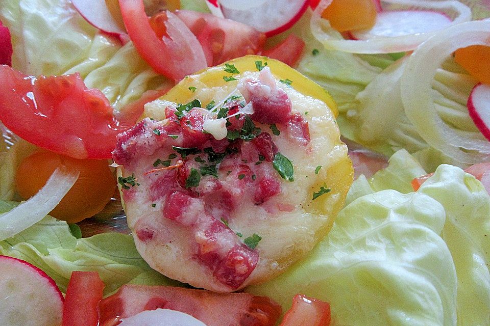 Gebackene Käsekartoffeln Gebackene Käsekartoffeln