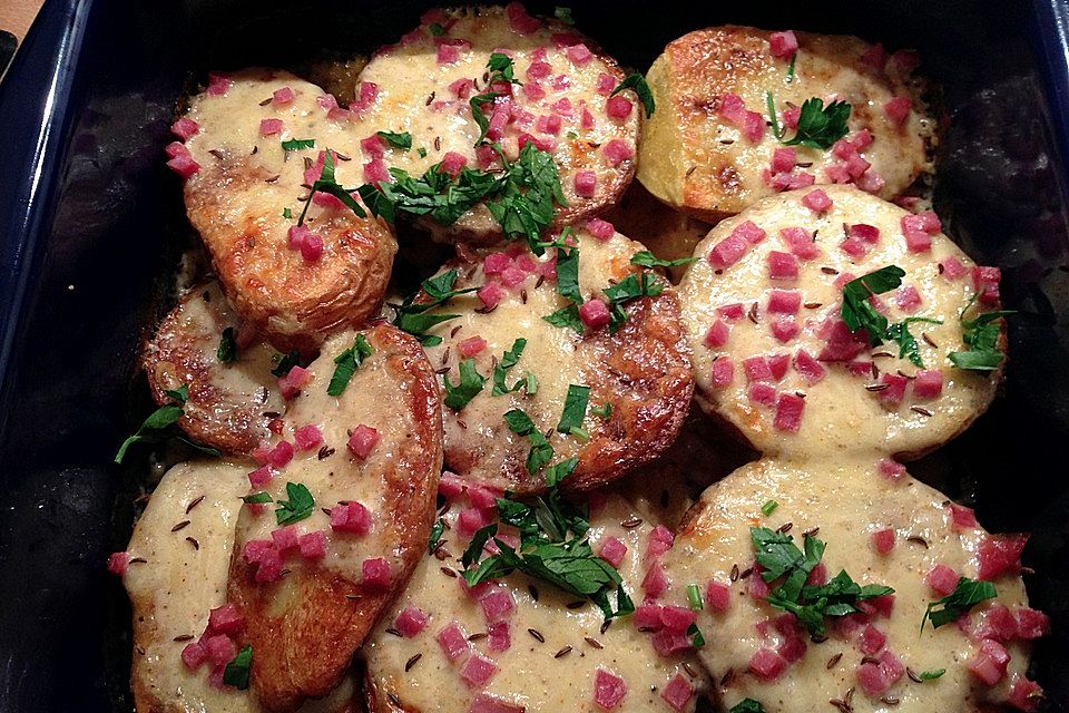Gebackene Käsekartoffeln Gebackene Käsekartoffeln