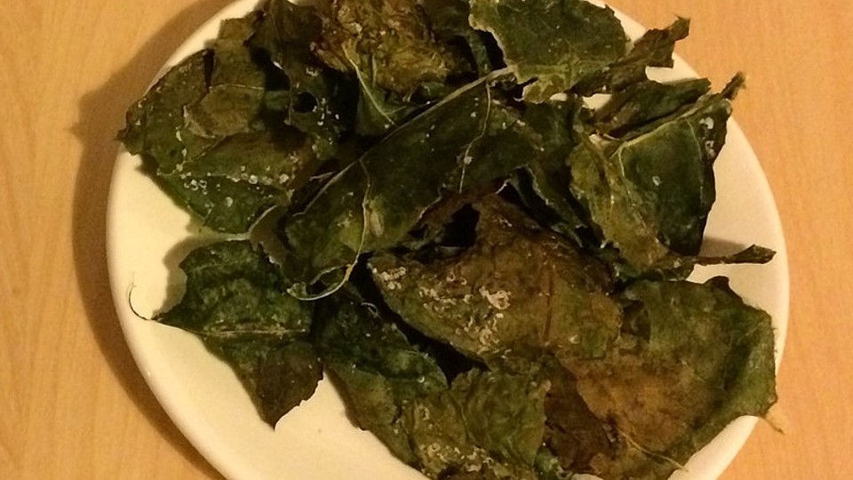 Kohlrabiblatter Chips Von Mariaspe Chefkoch 