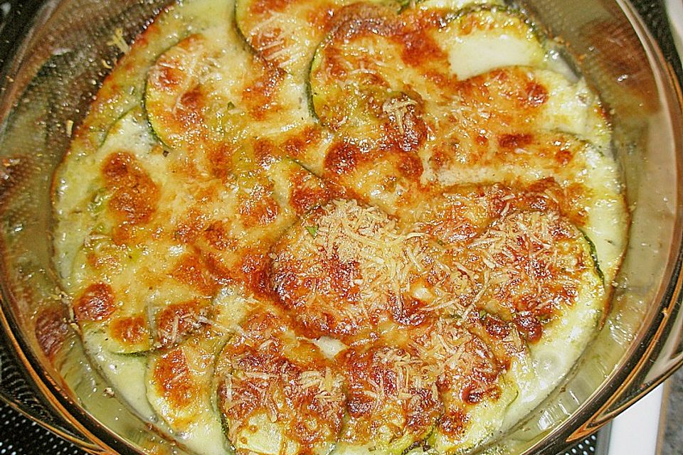 Polenta-Zucchini-Auflauf