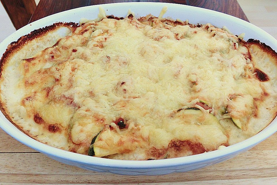 Polenta-Zucchini-Auflauf