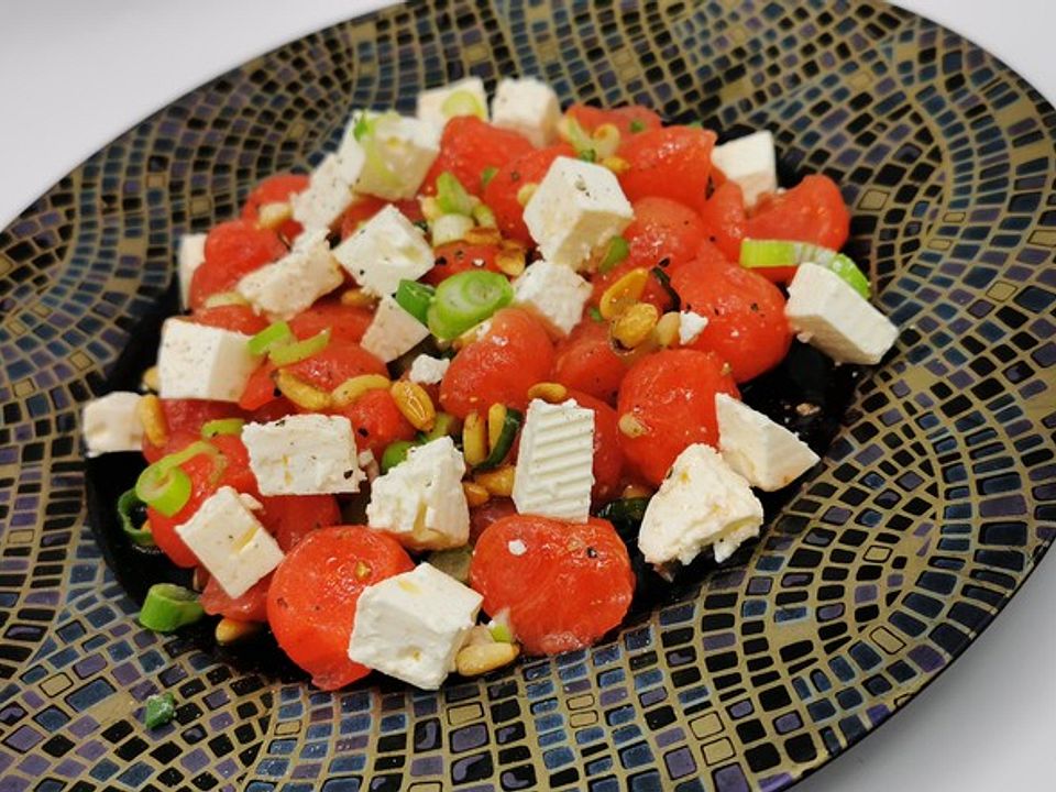 Sommersalat aus Wassermelone und Minze| Chefkoch