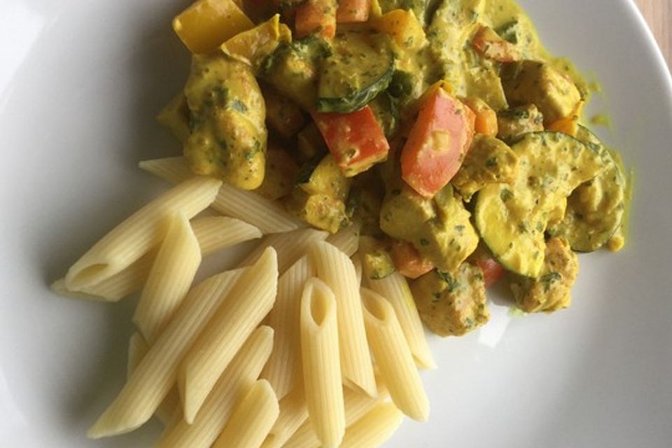 Gemüse-Puten-Curry