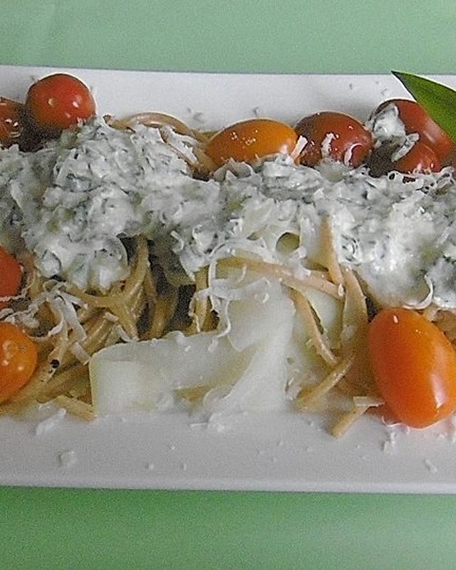 Gemüse-Bärlauch-Pasta