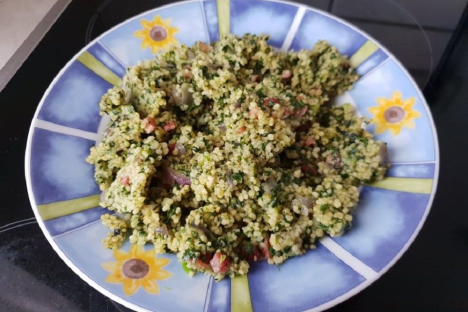 Couscous-Spinat-Pfanne mit Speck