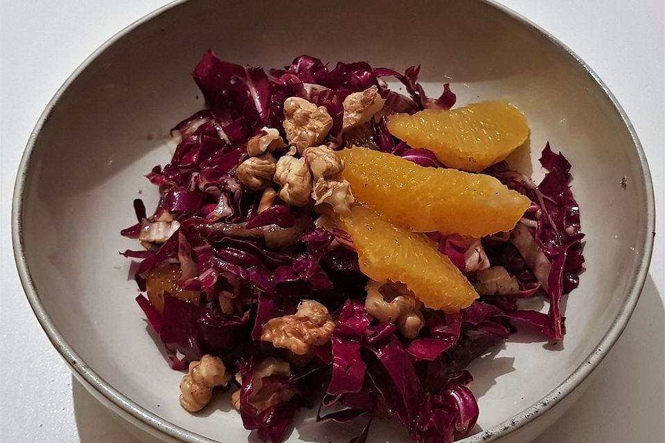 Radicchio-Salat mit Orange