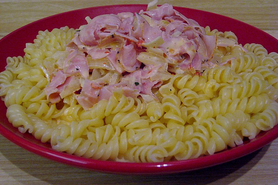 Pasta mit Frischkäse - Sauce