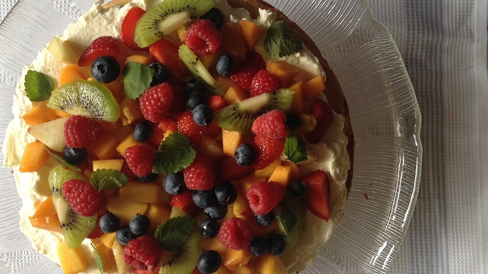 Sommerliche Früchtetorte mit Mascarponecreme von Ullemaus1