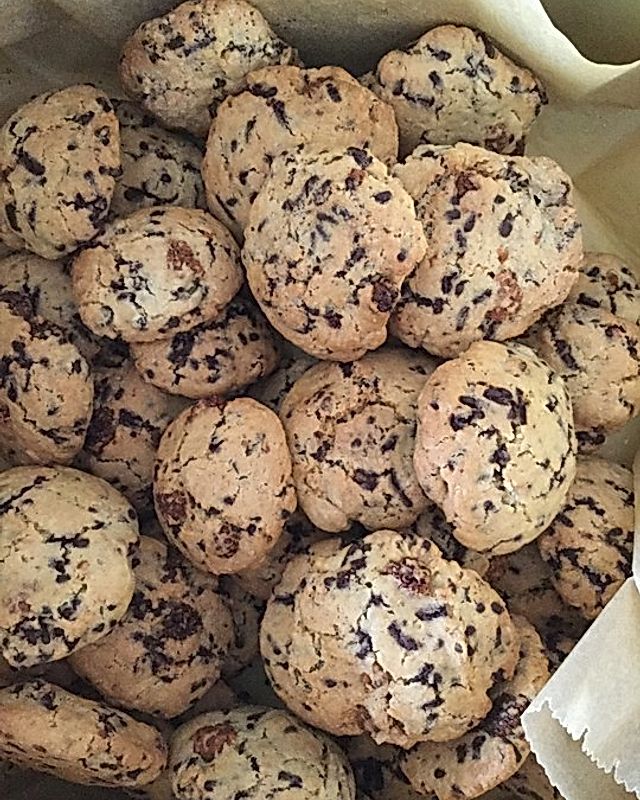Maulbeer-Weiße Schokolade-Cookies