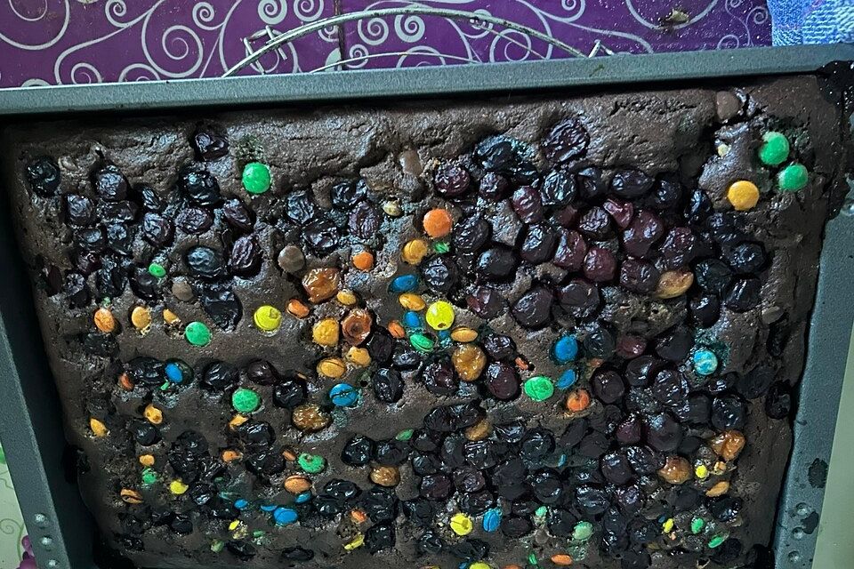 Kirschkuchen mit M&M's nach Steffi