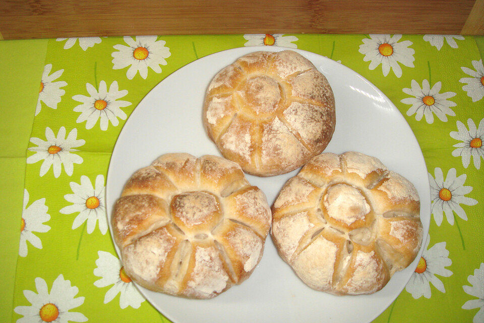 Mischbrötchen mit Roggen über Nacht