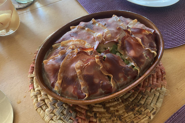 Birnen-Bohnen-Speck-Auflauf von SteffaQuansi| Chefkoch