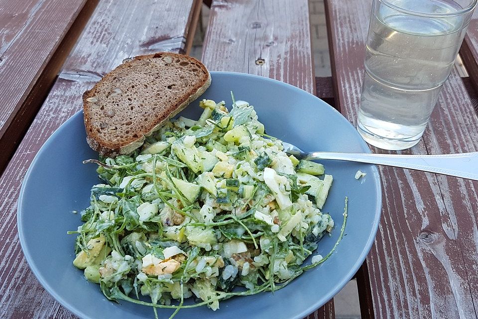 Sommer-Risotto mit Avocado und Gurke