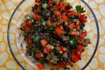 Bunter Belugalinsensalat
