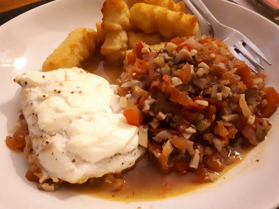 Fisch mit Tomaten und Champignons von nerorose| Chefkoch