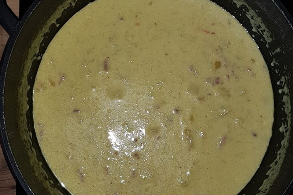 Zucchinisuppe mit Bauchspeck Zucchinisuppe mit Bauchspeck