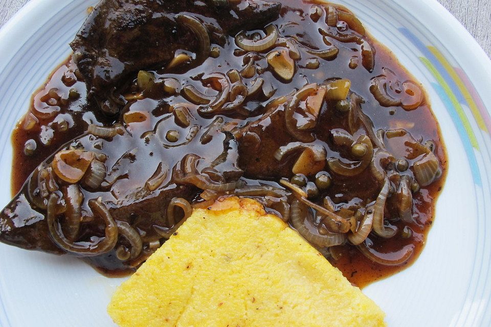 Wildleber in Aceto Balsamico-Sauce