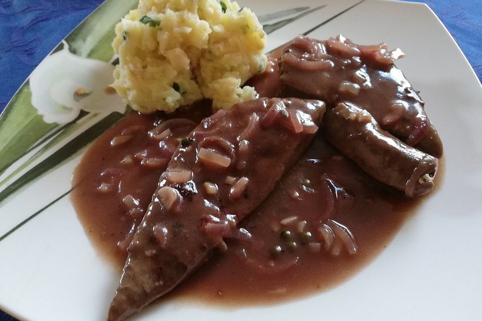 Wildleber in Aceto Balsamico-Sauce