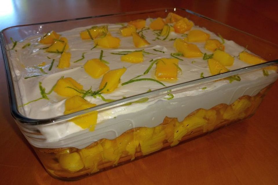 Beschwipstes Mango-Tiramisu