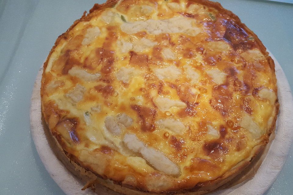 Quiche mit Bohnen und Speck