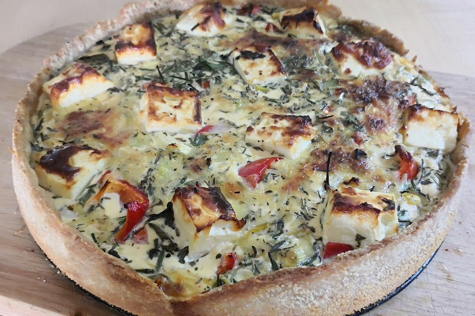 Paprika-Feta-Tarte