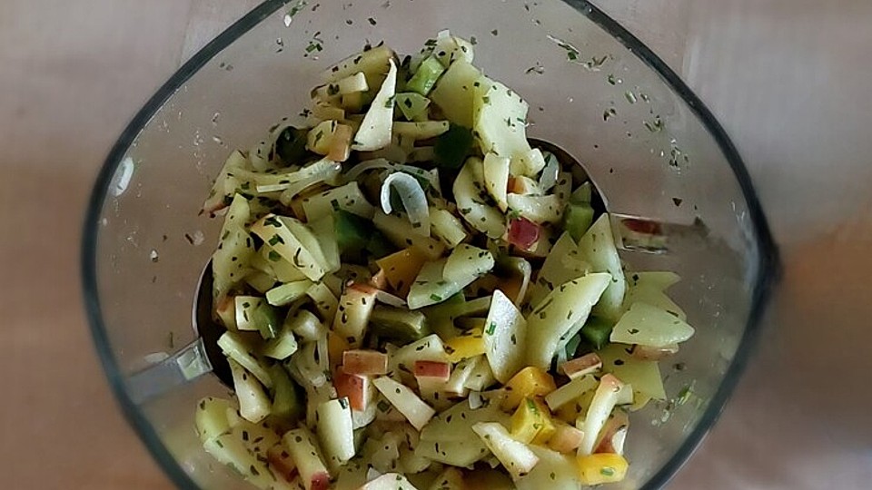 Zucchinisalat mit Honig-Senf-Dressing von Abandibi| Chefkoch