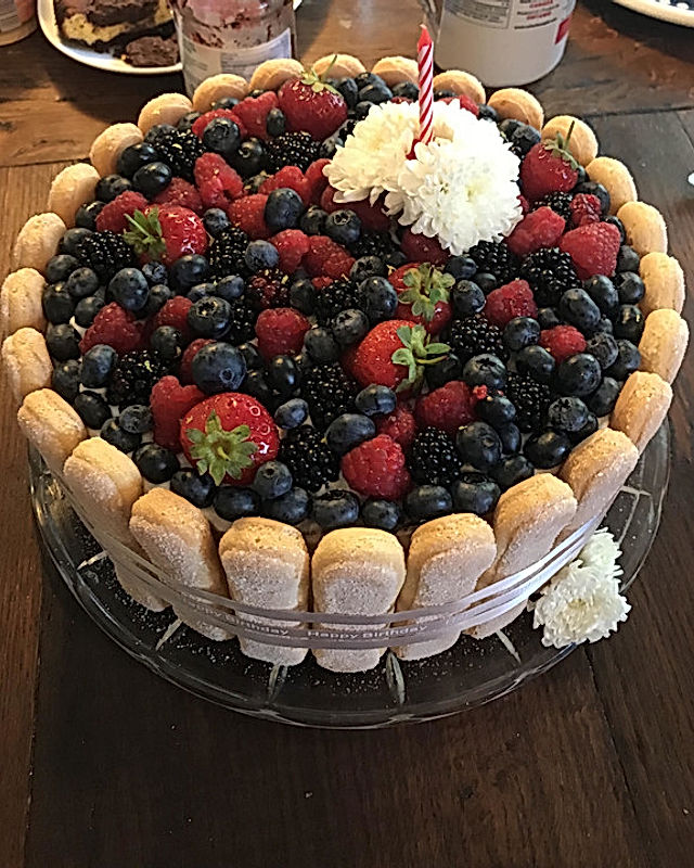 Erdbeer-Minz-Joghurt-Torte