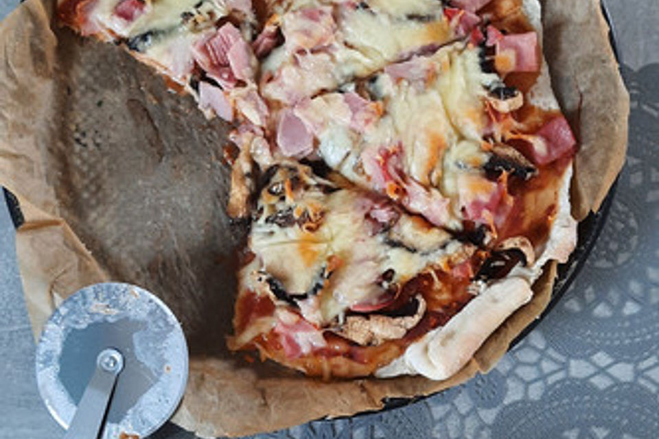 Pizzateig mit Joghurt, ohne Hefe