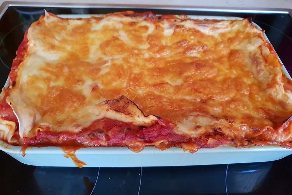 Alex vegetarische Gemüselasagne mit Cheddar