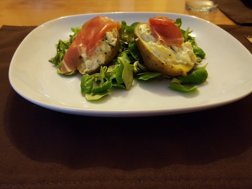 Gorgonzola-Kartoffeln an Salat von Sandcool| Chefkoch