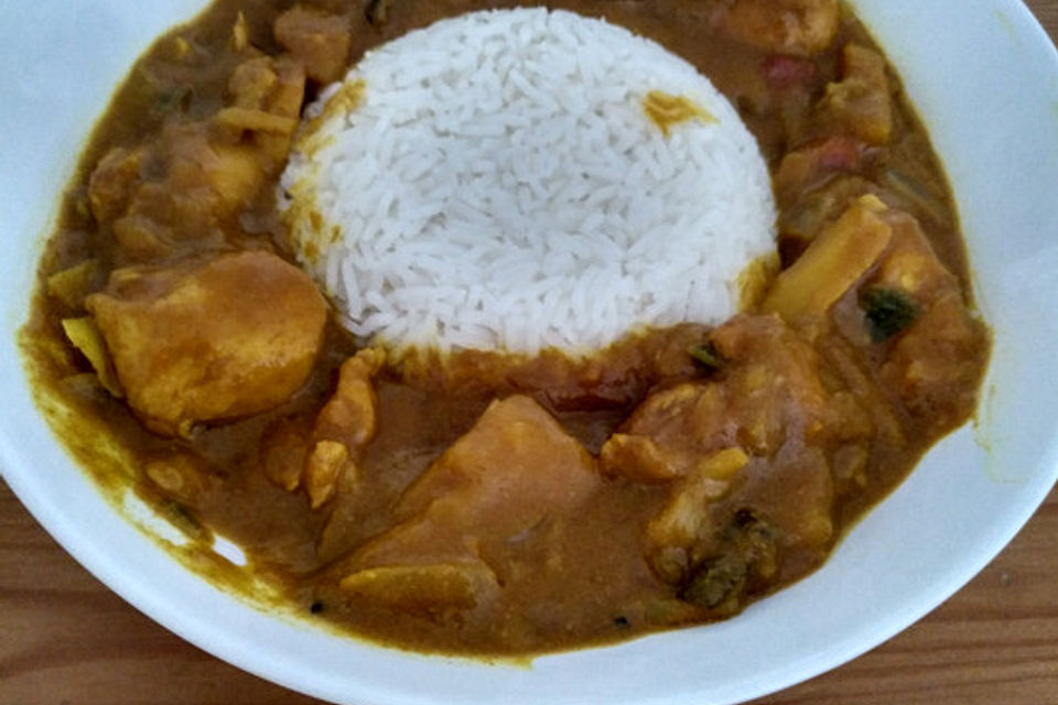 Mangocurry mit Hähnchen