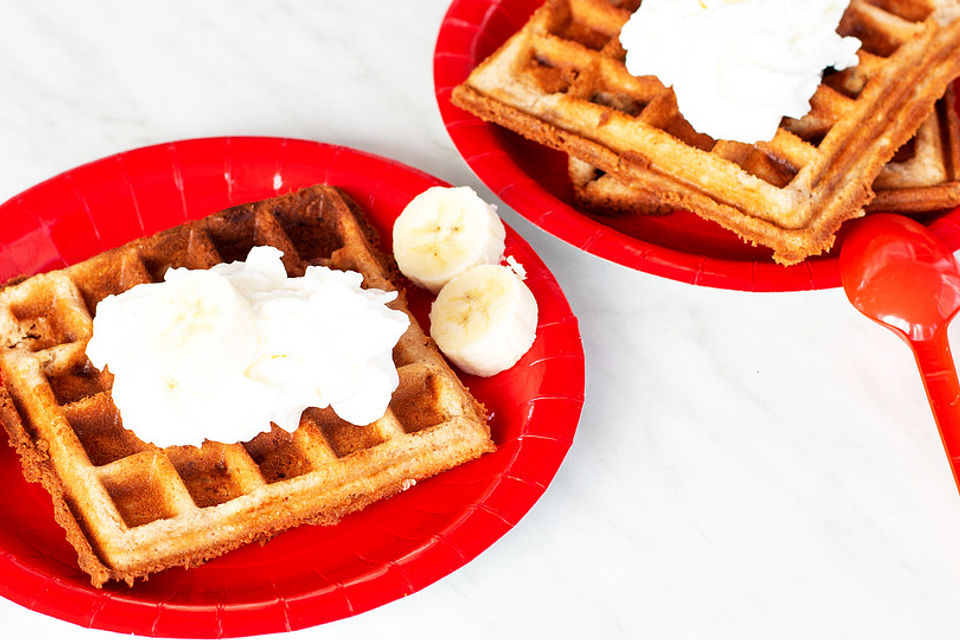 Bananenbrot-Waffeln