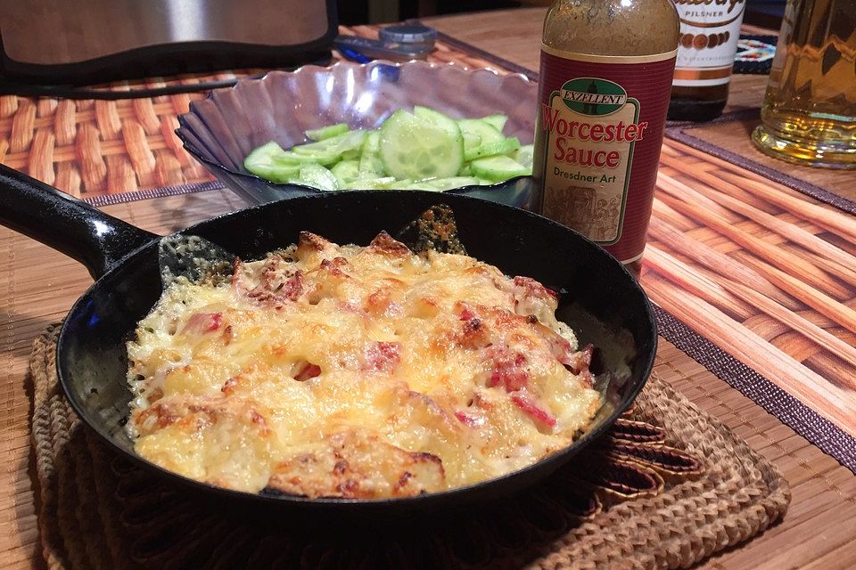 Überbackene Käse-Hack-Gnocchi