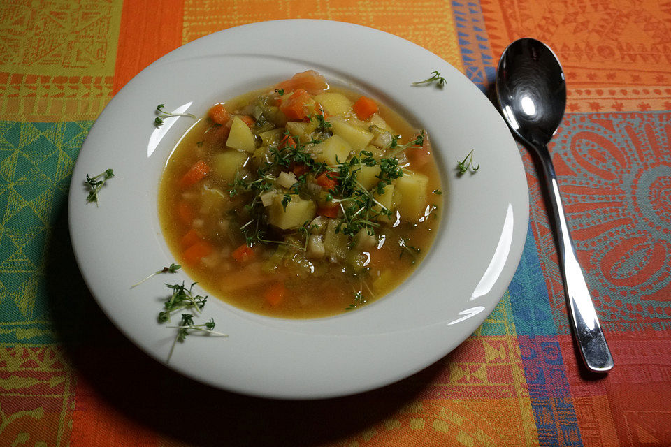 Kartoffelsuppe ohne Fertigbrühe