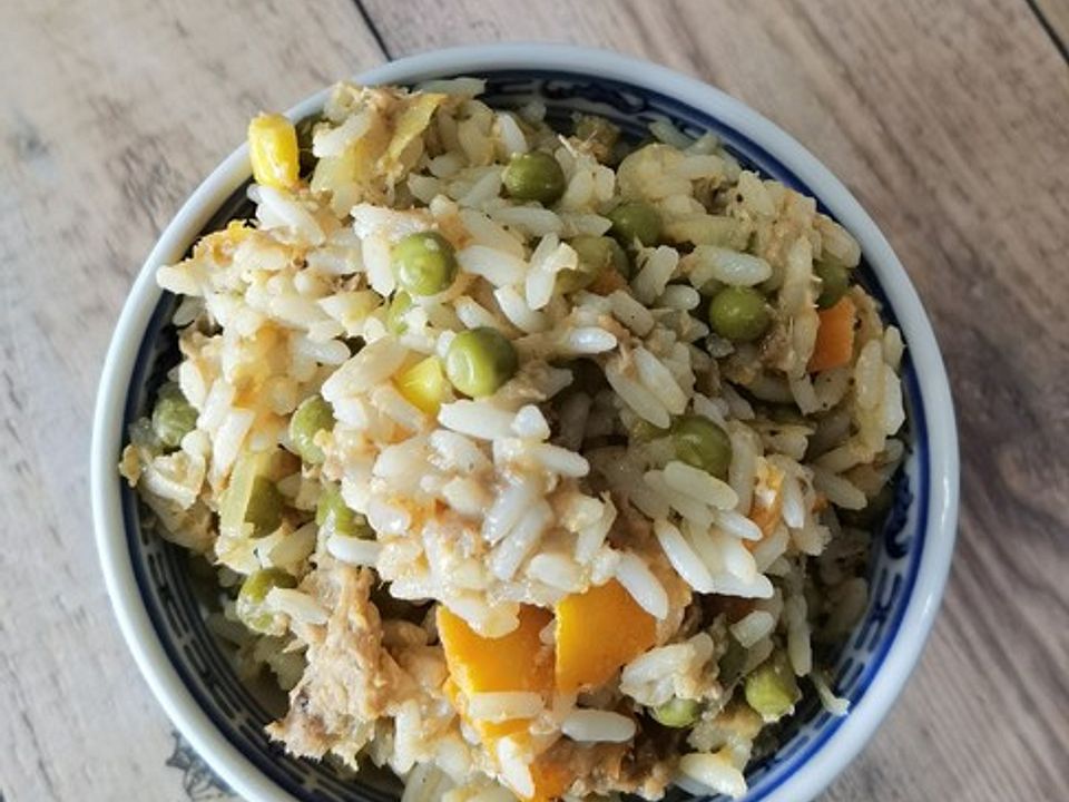 Gebratener Reis mit Thunfisch und Erbsen von PetraS66| Chefkoch