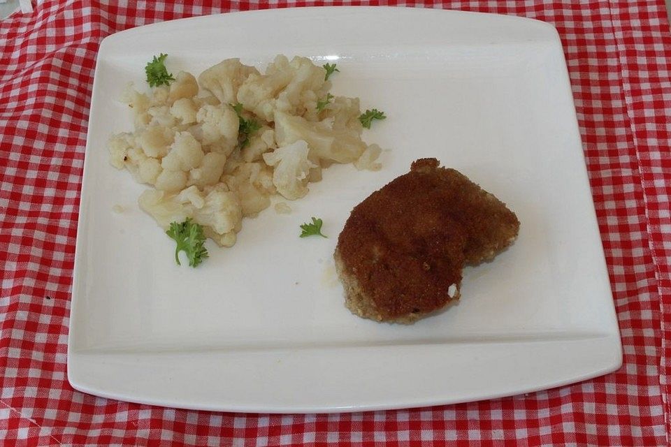 Bautzner Schnitzel mit Blumenkohl Bautzner Schnitzel mit Blumenkohl