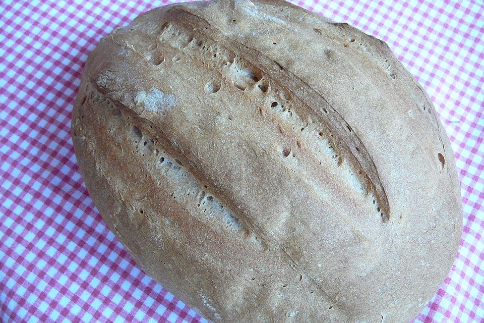 Weizen - Vollkorn - Brot mit Hefe