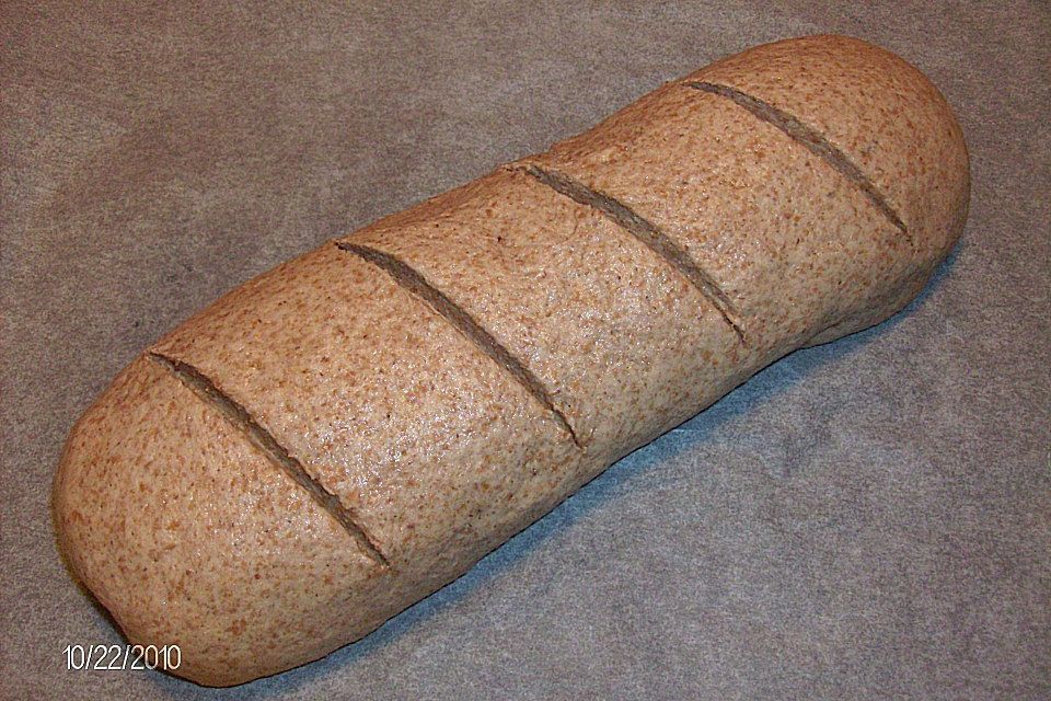 Weizen - Vollkorn - Brot mit Hefe