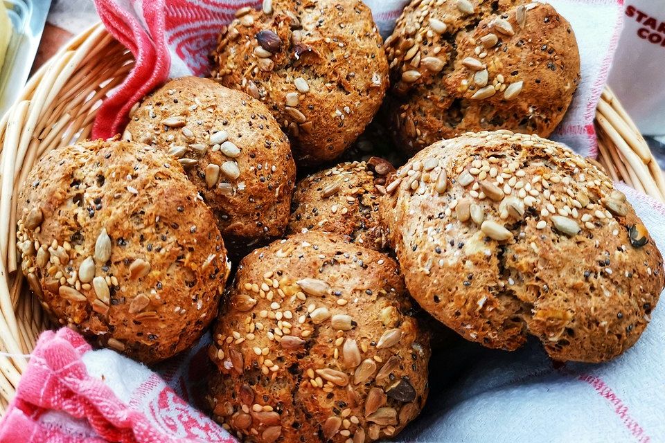 Haferflocken-Brötchen