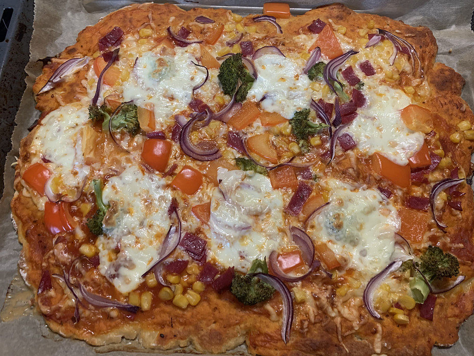 Pizzateig mit Quark ohne Öl und ohne Hefe von easyfitdelicious | Chefkoch