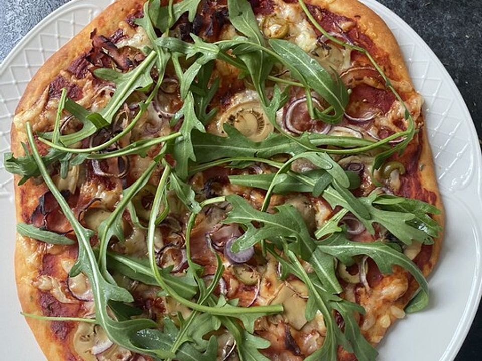 Pizzateig mit Quark ohne Öl und ohne Hefe von easyfitdelicious| Chefkoch