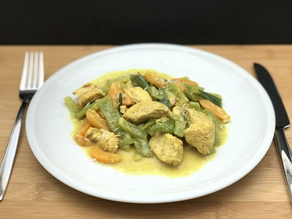 Schnelles Hähnchen-Aprikosen-Curry von SessM| Chefkoch