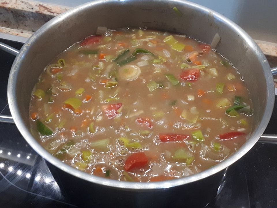 Abgebrannte vegetarische Grünkernsuppe von geschmacklich_gut| Chefkoch