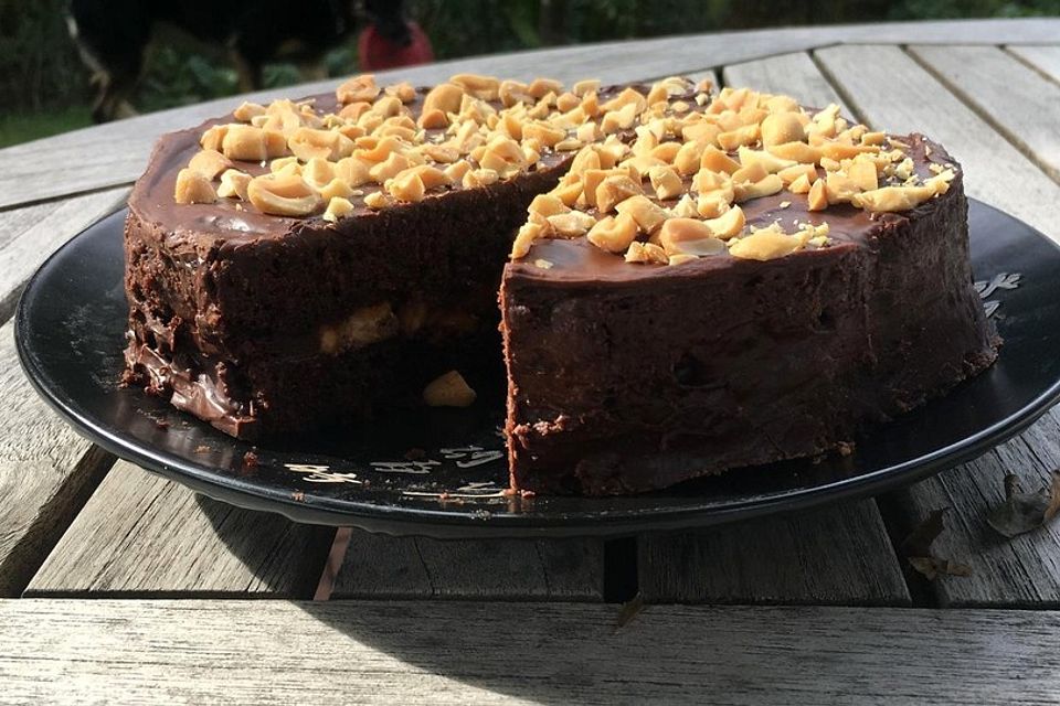 Vegane Snickerstorte