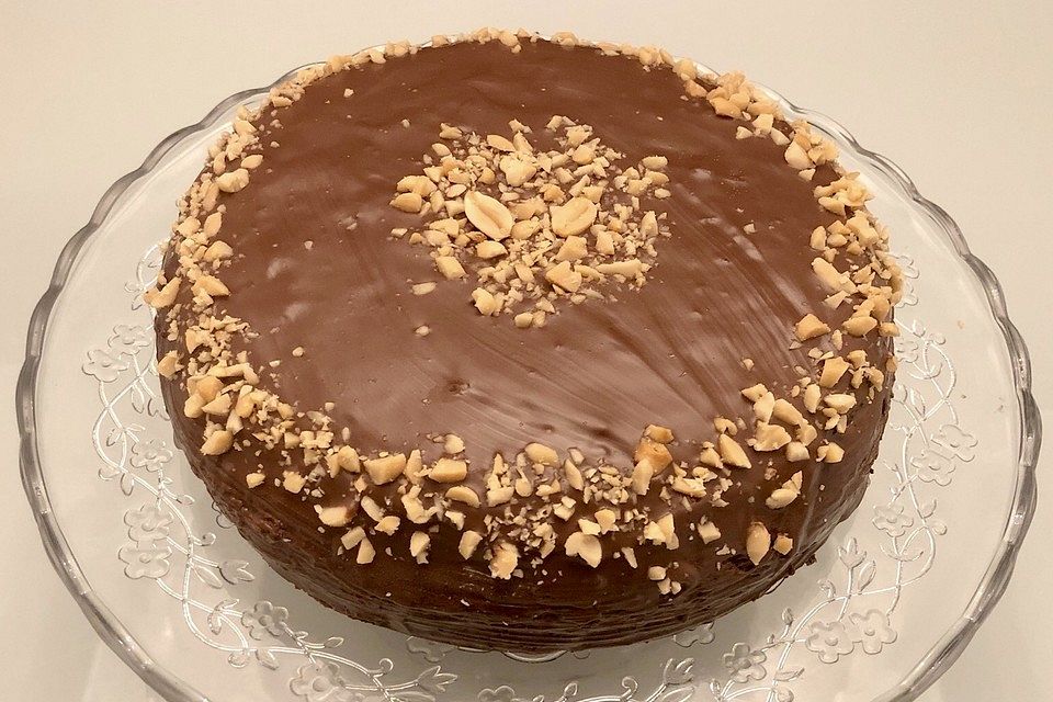 Vegane Snickerstorte