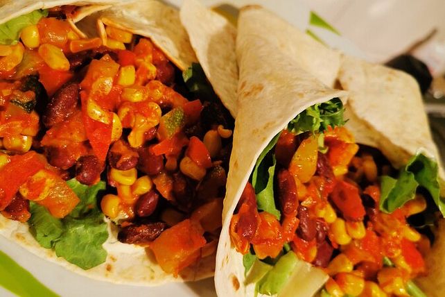 Vegetarische mexikanische Wraps von Heike_B| Chefkoch