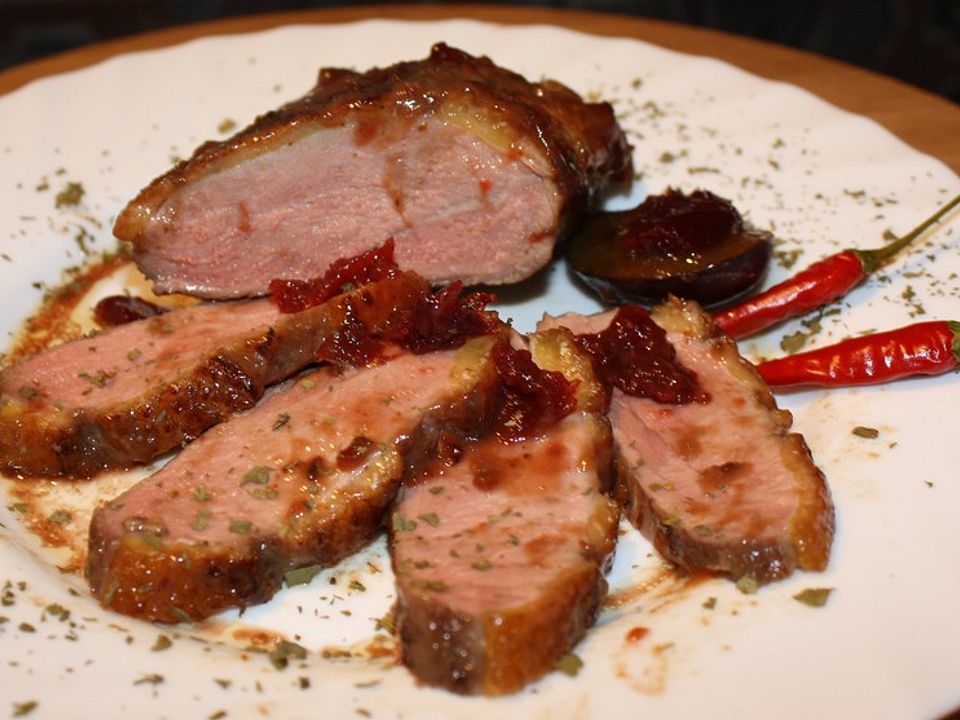 Barbarieentenbrust mit Zwetschgenmarmelade à la Klaumix von Klaumix ...