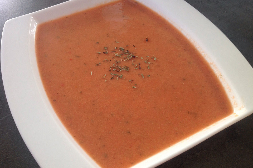 Wassermelonen-Tomaten-Gazpacho