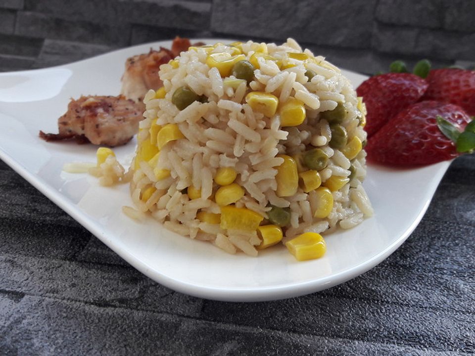 Reis mit Mais und Erbsen von Alibababa | Chefkoch