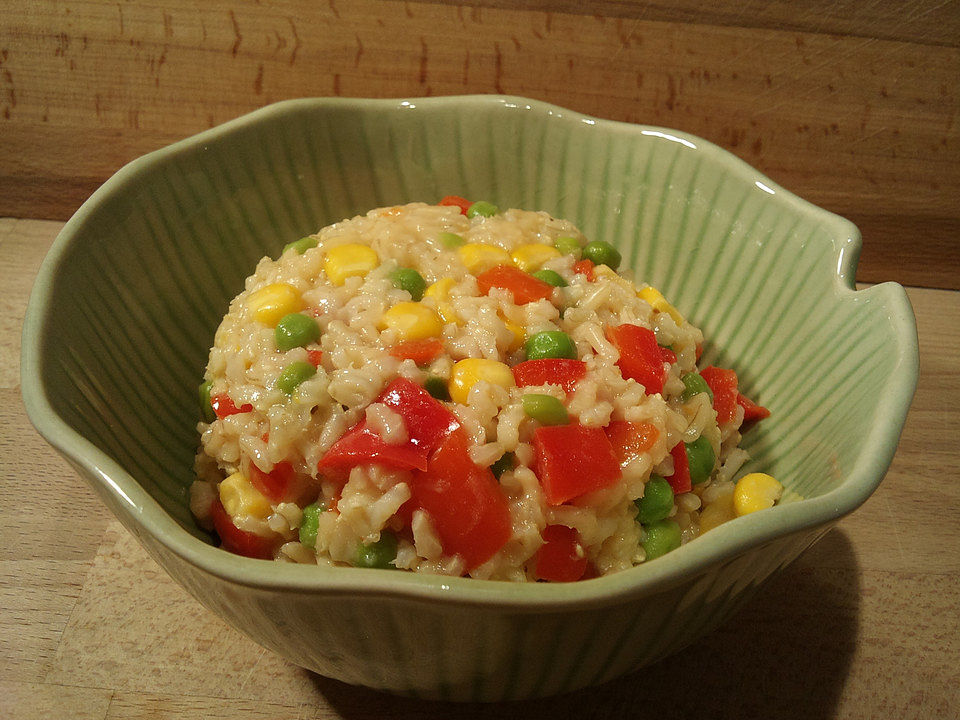 Reis mit Mais und Erbsen von Alibababa| Chefkoch